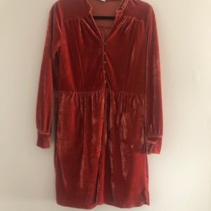 Size Small velvet babydoll dress from Clad & Cloth